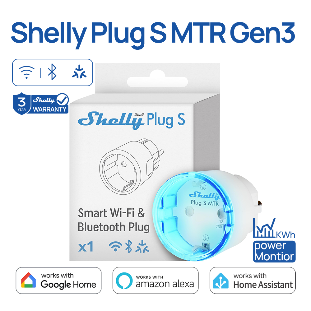 Shelly Relay Module - Presa Intelligente Shelly Plug S MTR