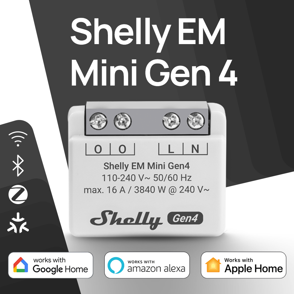 Shelly Relay Module - Shelly EM Mini Gen4 Matter: Misuratore
