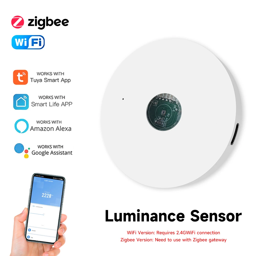 Home Automation Technology - Tuya WiFi/ZigBee Sensore di luce Sensore