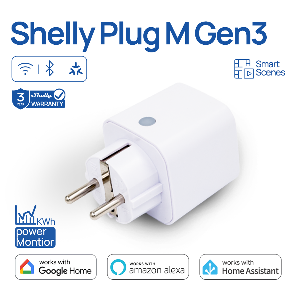 Shelly Relay Module - Shelly Plug M Gen3 WiFi Smart