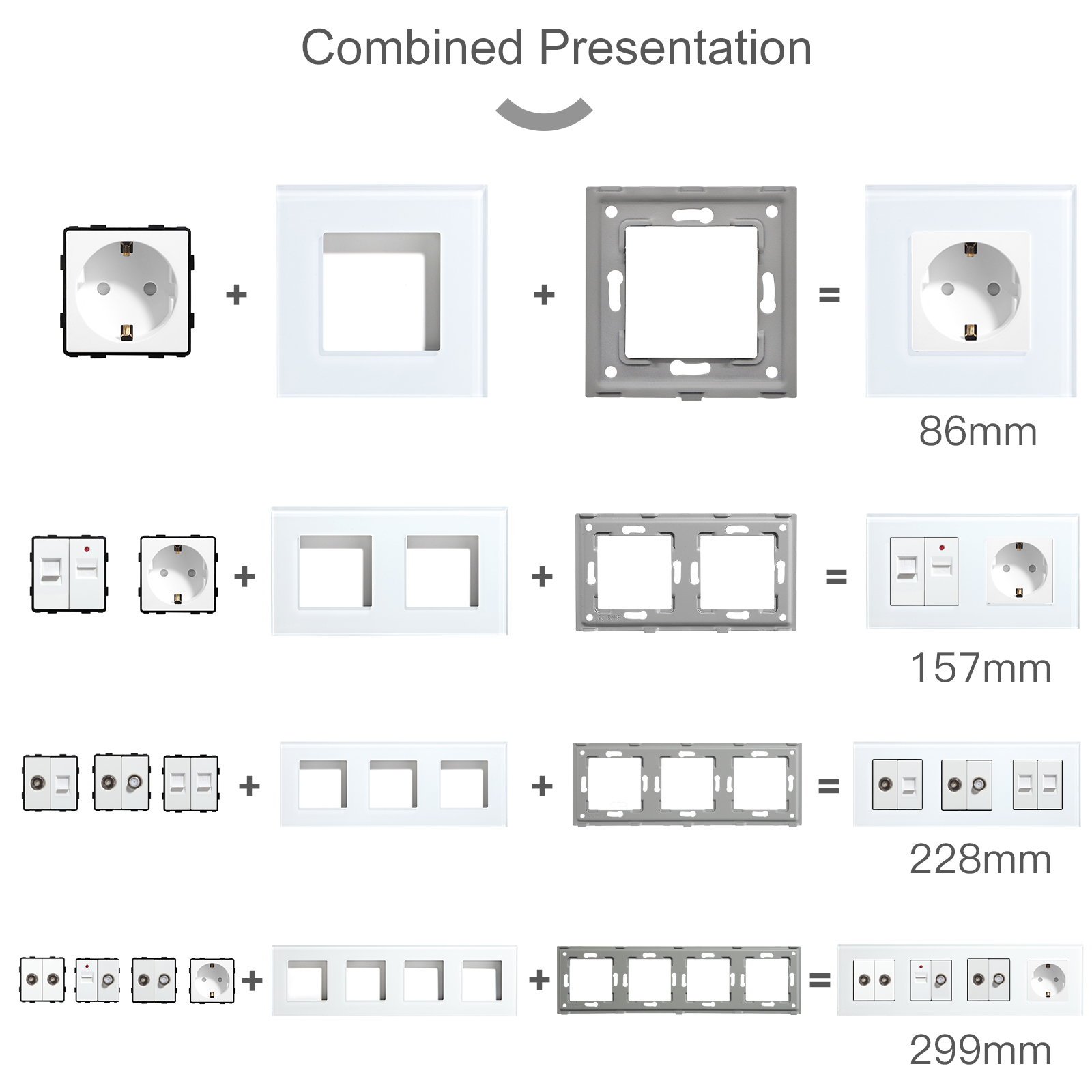 BSEED Presa a muro standard UE - Home Automation Panel Diy recensione e prezzo