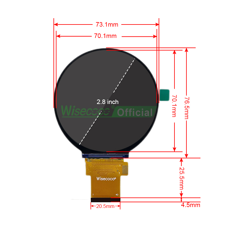Wisecoco modulo LCD IPS circol - Home Automation Technology recensione e prezzo