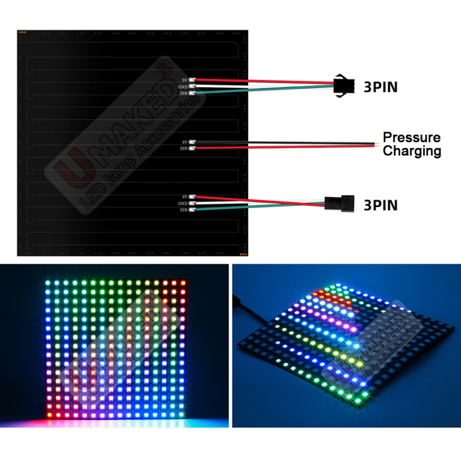 2 pz. Luci a pannello flessibi - Rgb Led Matrix 8X8 recensione e prezzo