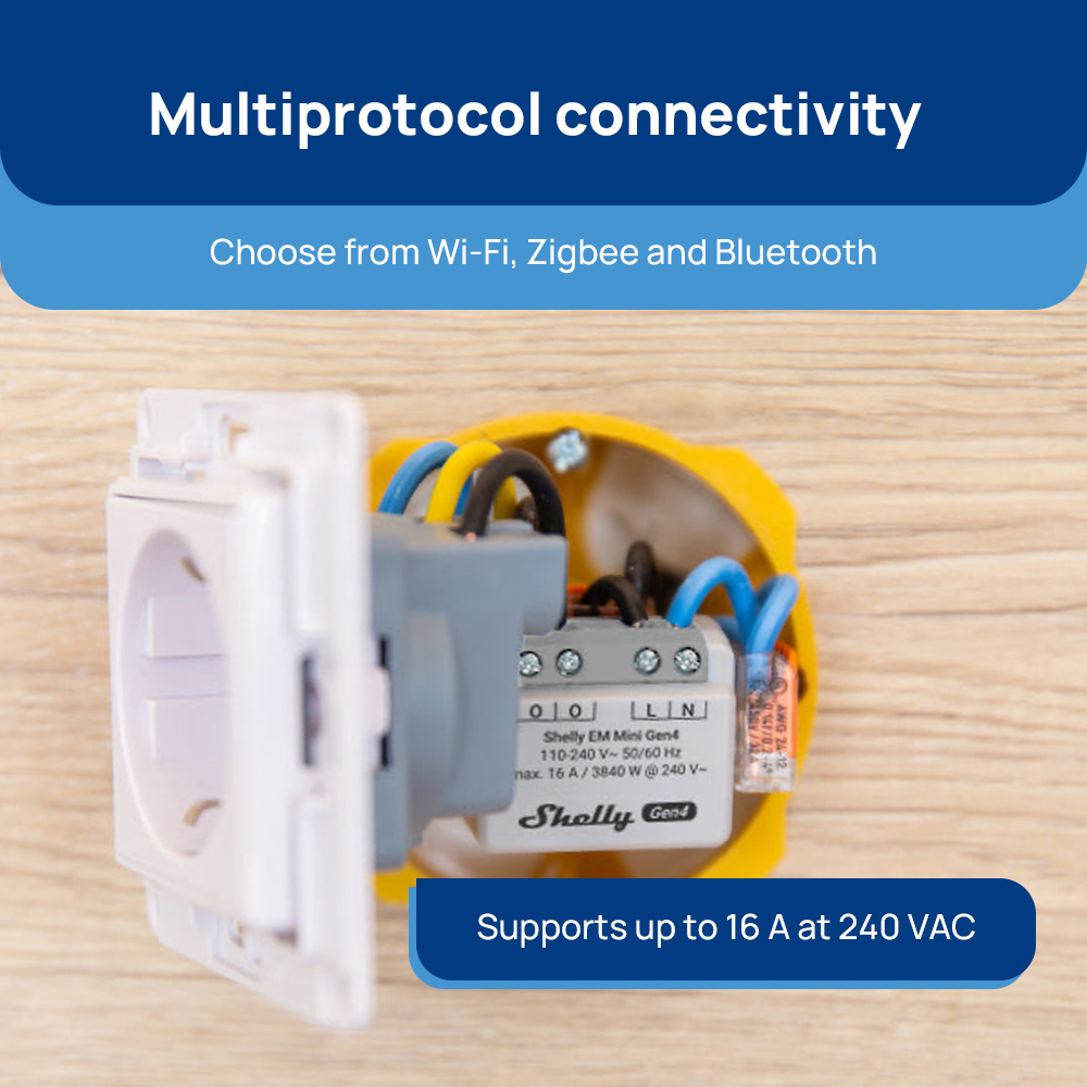Shelly EM Mini Gen4 Matter: Mi - Shelly Relay Module recensione e prezzo