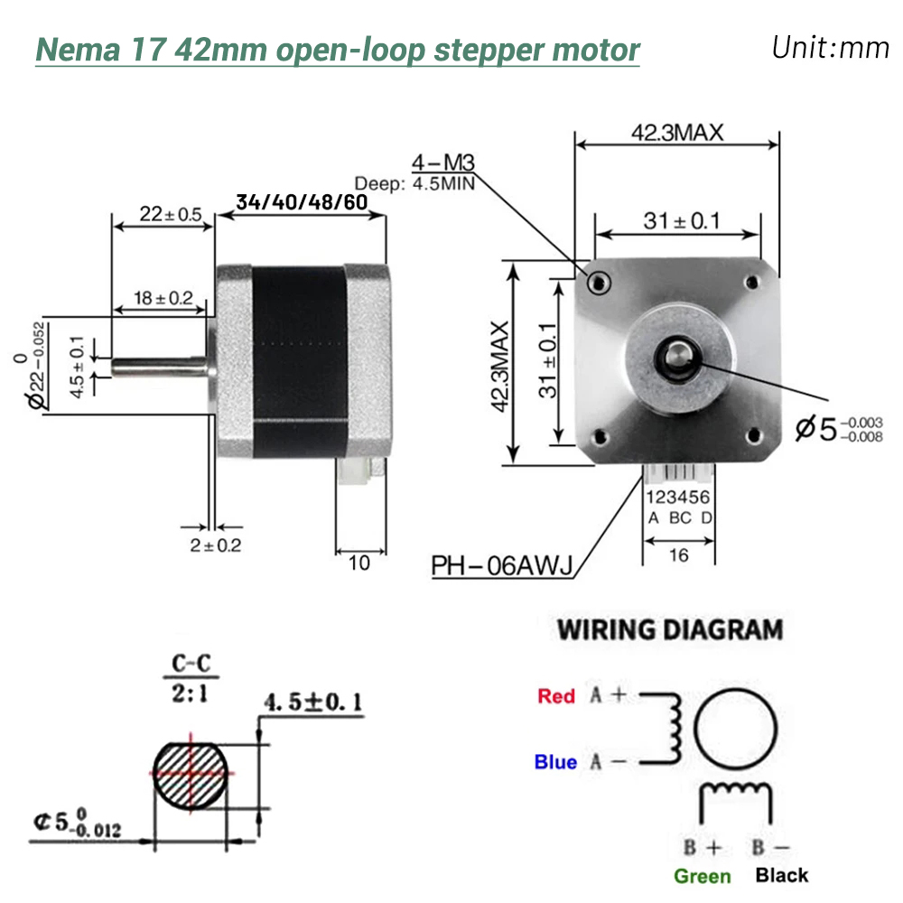 Motore Stepper Nema17 42 a 4 f - Diy Automation recensione e prezzo